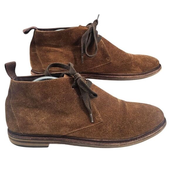 John Varvatos Mens 10.5 Suede Zander Lace Up Chuckka Boots - Picture 1 of 13